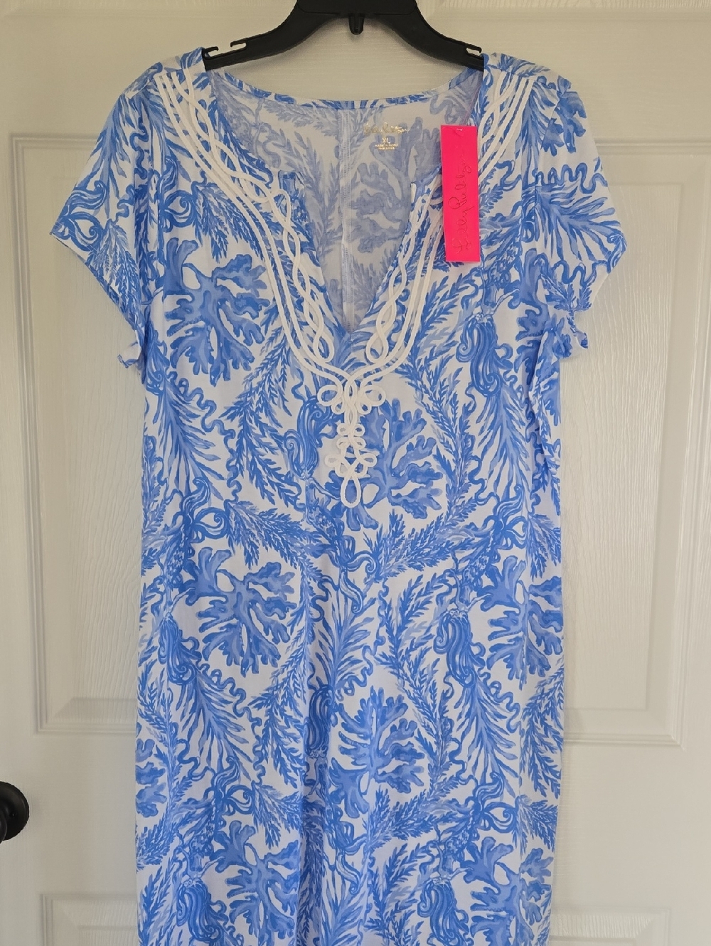 Lilly Pulitzer Brewster Dress Size XL Women’s Blue & White NEW